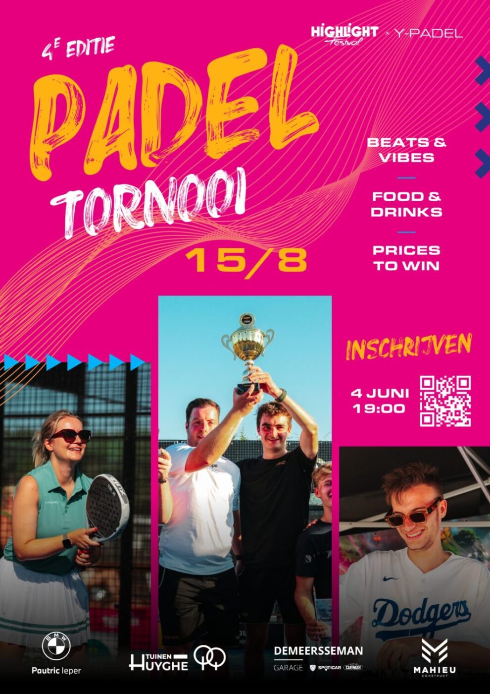 #4e editie Highlight x Y-Padel x Tennis tornooi